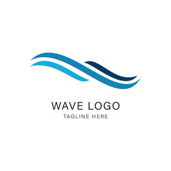 Wave Logo Graphic Design Vector