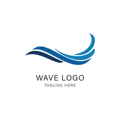 Wave Logo Graphic Design Vector