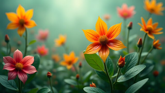 Hojas en superposici&oacute;n cu&aacute;ntica. F&iacute;sica te&oacute;rica en wallpaper HD cient&iacute;fico.