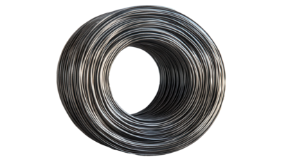 Large roll of steel wire showcasing industrial elegance for modern design and fabrication projects