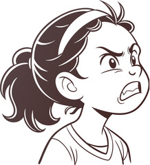 vector illustration of a woman