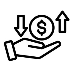 Profit And Loss  Icon Element For Design	