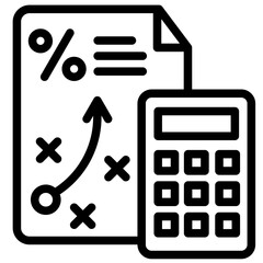 Tax Planning  Icon Element For Design	