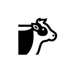 Nepal Cow Symbol Logo Icon