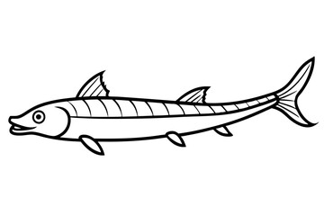Abstract Oarfish Vector