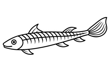 Abstract Oarfish Vector