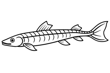 Abstract Oarfish Vector