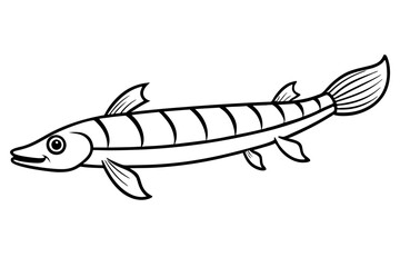 Abstract Oarfish Vector