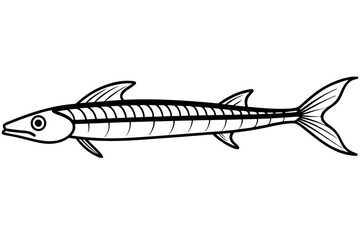 Abstract Oarfish Vector