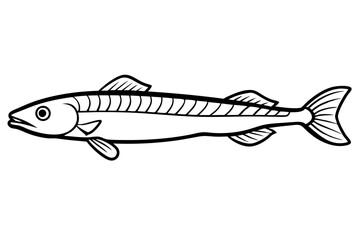 Abstract Oarfish Vector