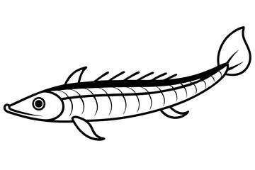 Abstract Oarfish Vector