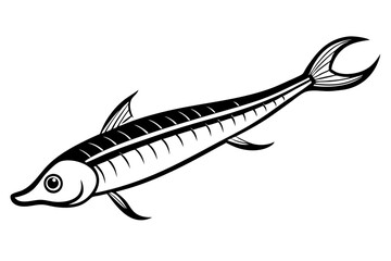 Abstract Oarfish Vector