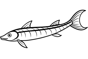 Abstract Oarfish Vector