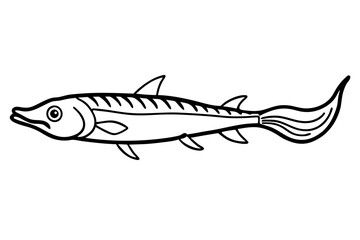 Abstract Oarfish Vector