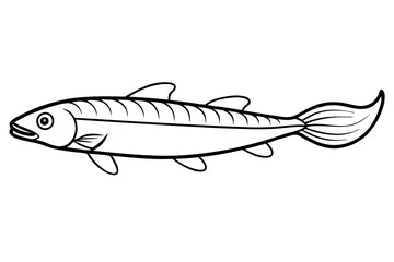 Abstract Oarfish Vector