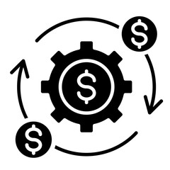 Operating Cost  Icon Element For Design	