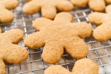 Step by step preparation of Amber Gingerbread Cookies from dough to delicious holiday treats