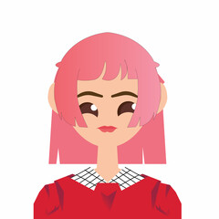 VECTOR AVATAR CHARACTER WOMEN CASUAL