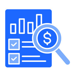 Cost Summary  Icon Element For Design	
