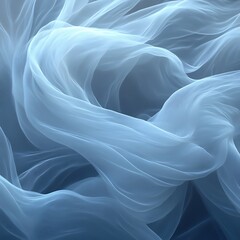 Fototapeta premium Abstract Blue Fabric Swirling Design Texture