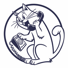 a calling cat