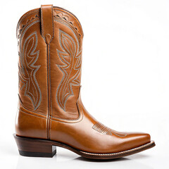 Cowgirl boot isolated on white background