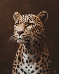 Naklejka premium Leopard portrait wildlife photography
