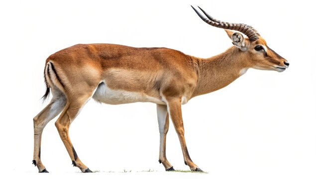 antelope isolated on white
