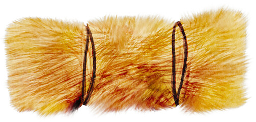 watercolor hay stack © Je