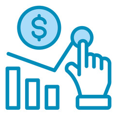 Financial Forecast  Icon Element For Design	