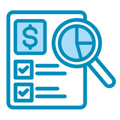 Budget Review  Icon Element For Design	