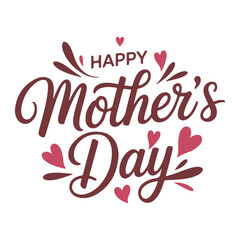 Obraz premium Mother's Day poster, background, card with hearts. Vector. international women's day celebration, greeting, print and title