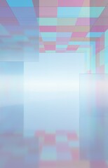 3D rendering colorful abstract background