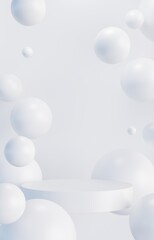 3D rendering simple product background