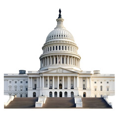 Fototapeta premium Us capitol building monochrome exterior image