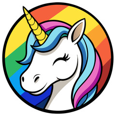 vector illustration of a unicorn