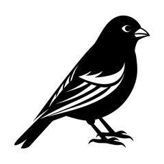Goldfinch Silhouette vector illustration