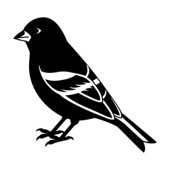 Goldfinch Silhouette vector illustration