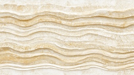 Abstract pattern of wavy lines in light beige and cream tones.