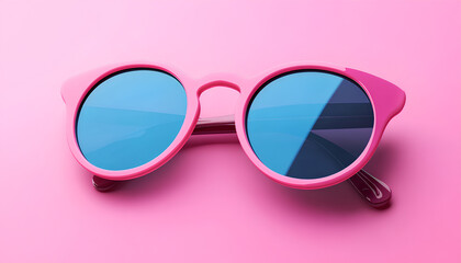 The transparent pink frames of these gradient-tinted sunglasses bring to mind the carefree feelings of summer