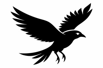 Flying Bird Silhouette vector illustration