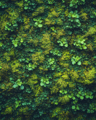 Green Moss Wall Texture Background