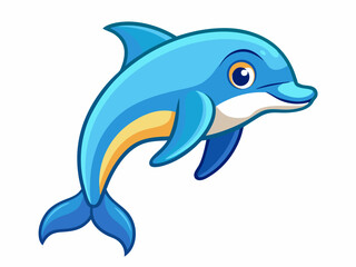 cute dolphin illustration                