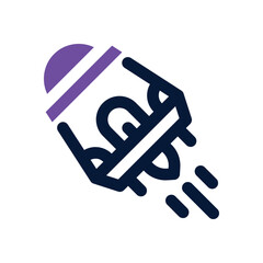 space capsule duotone icon. Sleek and modern vector icon for websites, mobile apps, marketing materials, and corporate design. Fully scalable and ready to use.