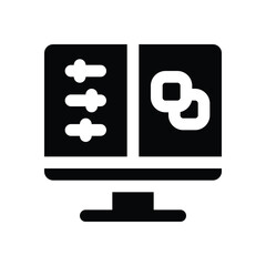 modeling glyph icon. Strong and solid vector icon for websites, mobile interfaces, presentations, and visual branding. High quality and easy to edit.