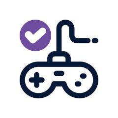 game controller duotone icon. Sleek and modern vector icon for websites, mobile apps, marketing materials, and corporate design. Fully scalable and ready to use.
