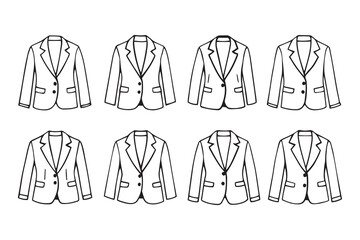 Blazer line art