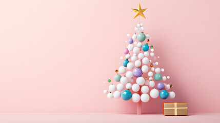 christmas, tree, holiday, card, decoration, celebration, winter, xmas, star, christmas tree, illustration, season, fir, vector, snow, new, year, design, merry, december, greeting, green, art, color, s