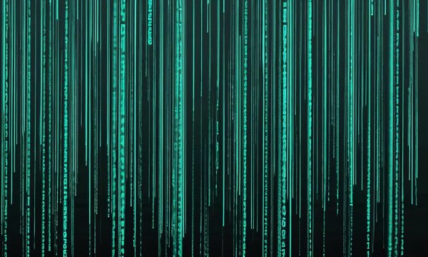 digital data stream matrix effect background