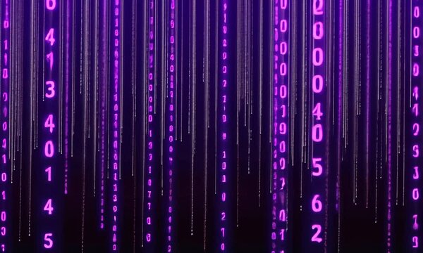 digital data stream matrix effect background